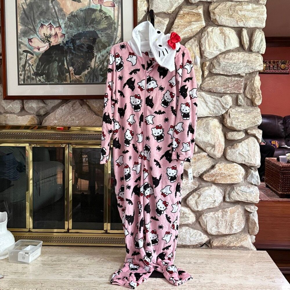 Hello kitty pink halloween jumpsuit